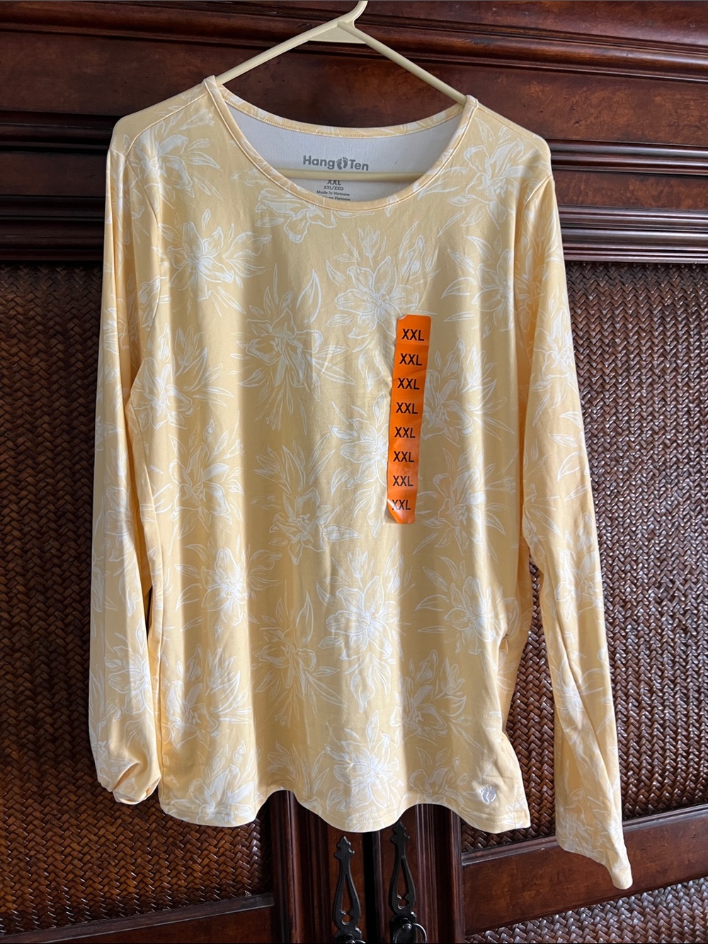 Hang Ten Yellow Floral Long Sleeve Tee